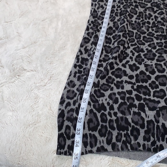 Banana Republic Cheetah print cotton viscose blend sweater dress NWOT. size XS - Picture 10 of 14